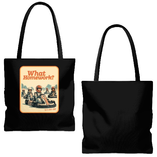 What Homework? It’s Race Day! Tote Bags (AOP)