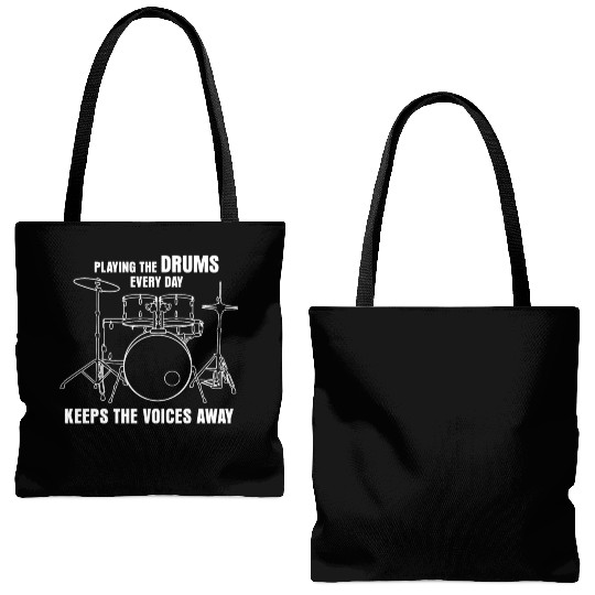 Drummer Drumset Drumsticks Drum Drums Tote Bags (AOP)