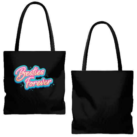 Besties Forever Tote Bags (AOP)