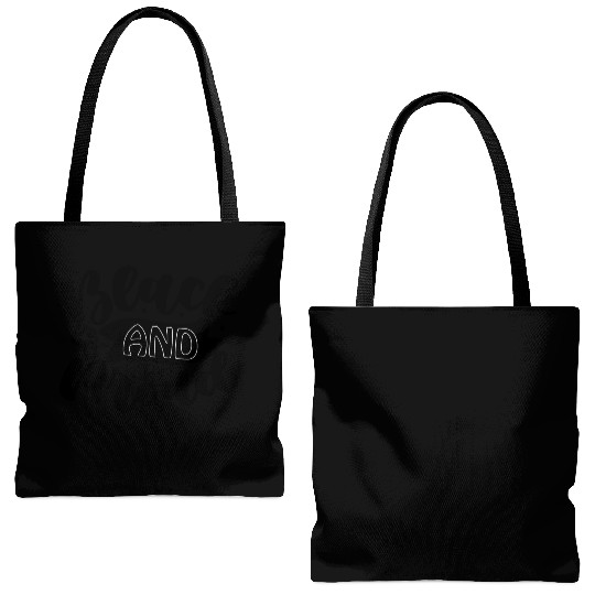 black and proud Tote Bags (AOP)