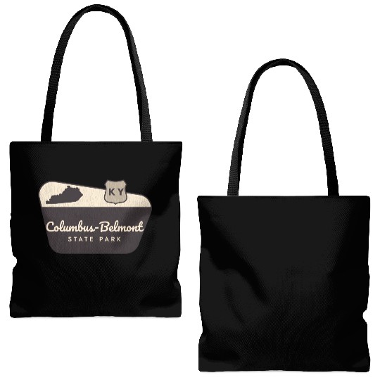Columbus-Belmont State Park Kentucky Welcome Sign Tote Bags (AOP)
