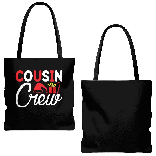 Cousin Crew, Xmas Design, Christmas Gifts Tote Bags (AOP)
