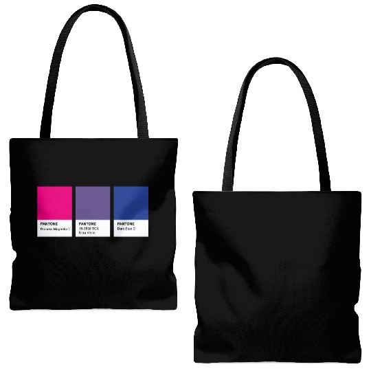 LGBT COLOR PANTONE PALLETE BISEXUAL COMMUNITY Tote Bags (AOP)