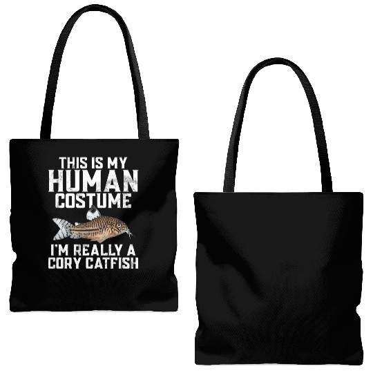 This Is My Human Costume Im Really A Cory Catfish Tote Bags (AOP)