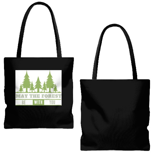 May The Forest Be With You Tote Bags (AOP)