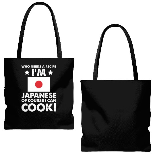 Japanese Cuisine Cook Chef I´m Japanese Of Course Tote Bags (AOP)