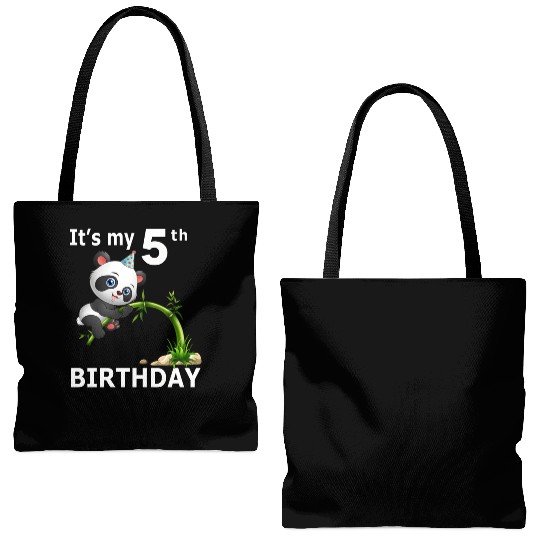 5 Panda 5Th Py Animal Panda Tote Bags (AOP)