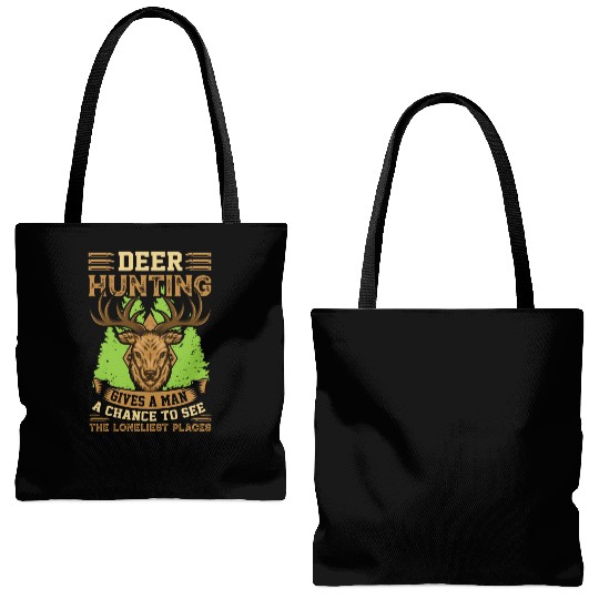 Deer Hunting Gives A man Tote Bags (AOP)