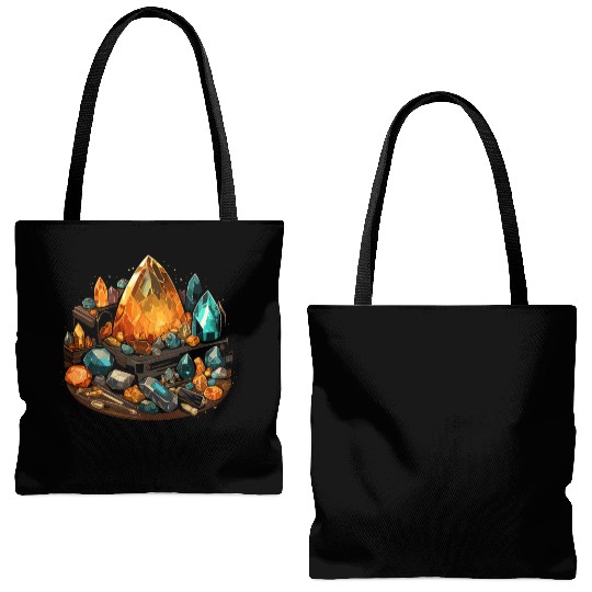 Lapidary Artist Gemstone Stone Collecting Stone Tote Bags (AOP)