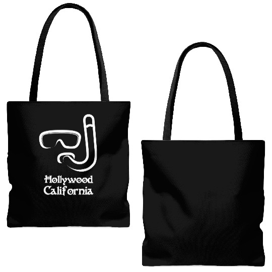 Hollywood California Snorkel Souvenirs Gifts Tote Bags (AOP)