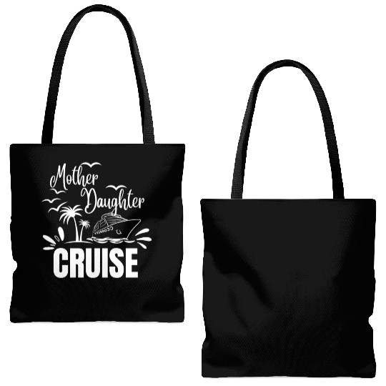 Cruise Ship Mother Daughter Cruise Funny Cruise Tote Bags (AOP)