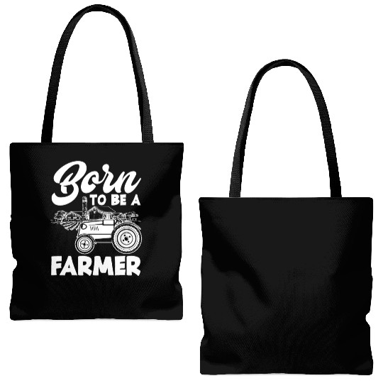 Born To Be A Farmer Funny Farmer Gift Tote Bags (AOP)