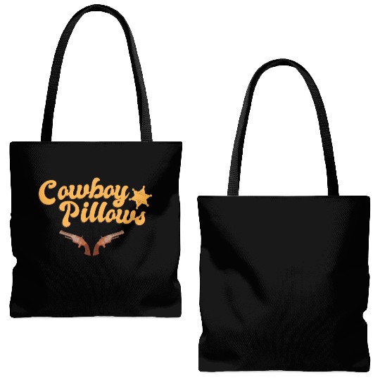 Cowboy Pillows Southern Girl Texas Lady Funny Tote Bags (AOP)