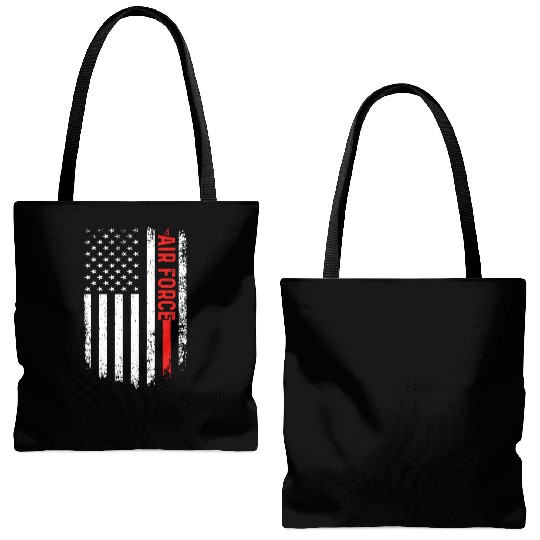 US Flag Airplane Patriotic American Pilot Tote Bags (AOP)