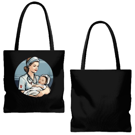 Registered Nurse Medical Medicine Neonatal Nurse Tote Bags (AOP)