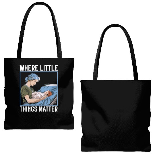 Registered Nurse Medical Medicine Neonatal Nurse Tote Bags (AOP)