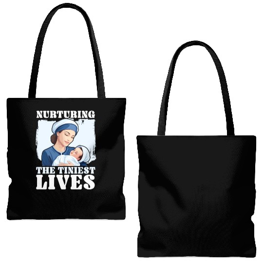 Registered Nurse Medical Medicine Neonatal Nurse Tote Bags (AOP)