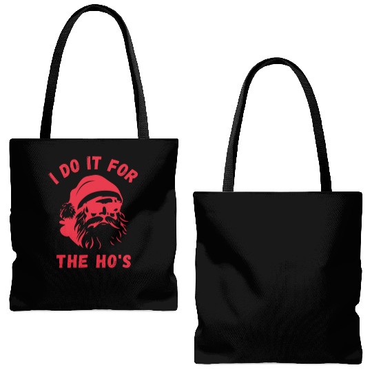 I do it for the Ho's - Funny Christmas Xmas Design Tote Bags (AOP)
