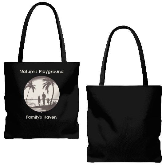 NATURES PLAYGROUND FAMILYS HAVEN Tote Bags (AOP)