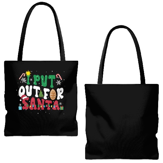 I put Out For Santa Funny Christmas Tote Bags (AOP)
