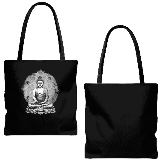 Nirvana Buddhism Tote Bags (AOP)