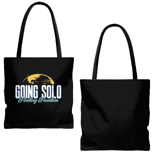 Going Solo, Finding Freedom, Solo Travel, Travel, Tote Bags (AOP)