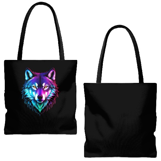 Alpha Wolf Tote Bags (AOP)