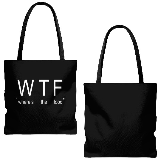 wtf Tote Bags (AOP)