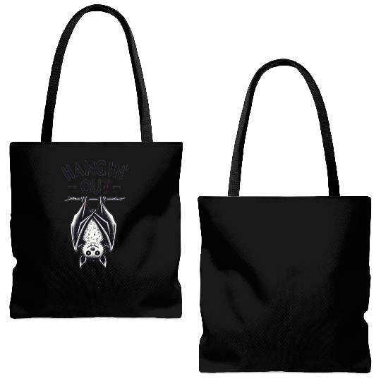 Hanging bat Tote Bags (AOP)