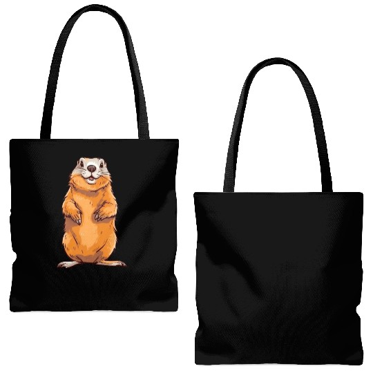 Groundhog Marmot for a Marmot lover groundhog fan Tote Bags (AOP)