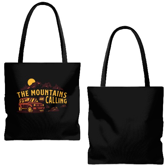 The mountains are calling Tote Bags (AOP)