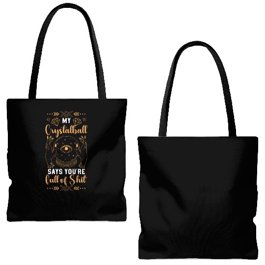 Crystal Ball Magical Signs Tote Bags (AOP)