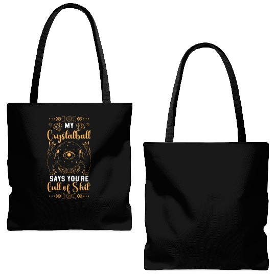 Crystal Ball Magical Signs Tote Bags (AOP)