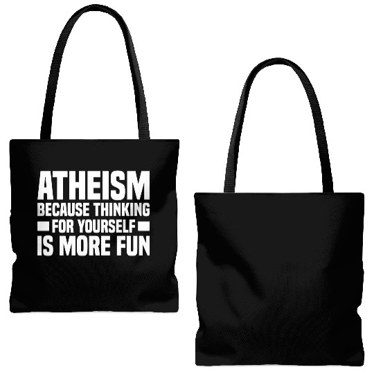 Atheism Skeptic Atheist Atheist Science Tote Bags (AOP)