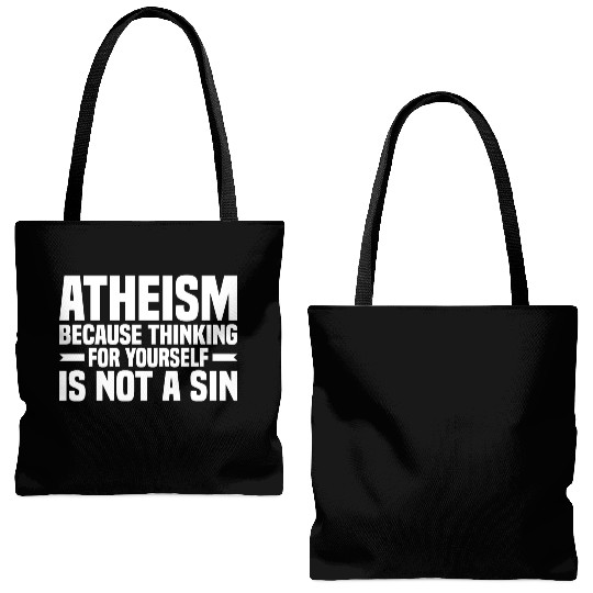 Atheism sayings | gifts for atheists faith Tote Bags (AOP)