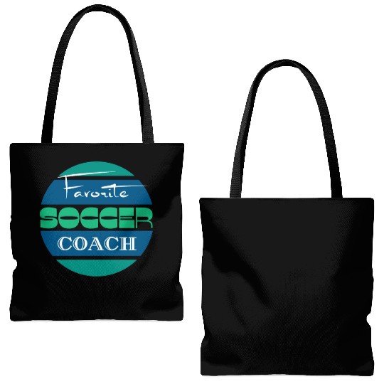Favorite soccer coach Tote Bags (AOP)