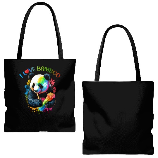 I Love Bamboo Tote Bags (AOP)