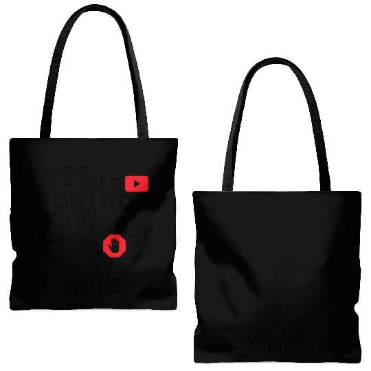 Yes I m YouTube Famous Tote Bags (AOP)