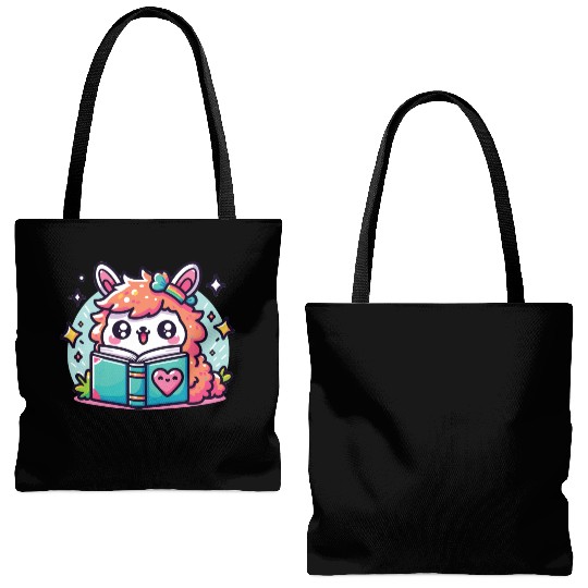 Little Cute Llama Tote Bags (AOP)