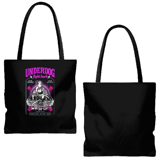 underdog fight back #1 Tote Bags (AOP)
