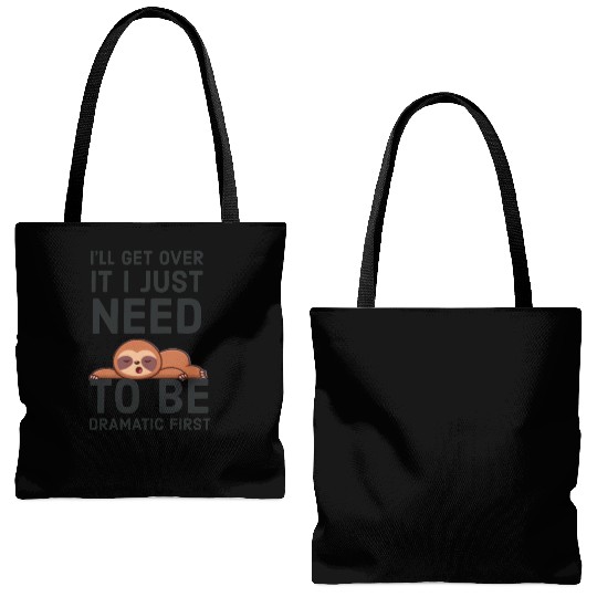 i‘ll get over it i just need to be dramatic first Tote Bags (AOP)