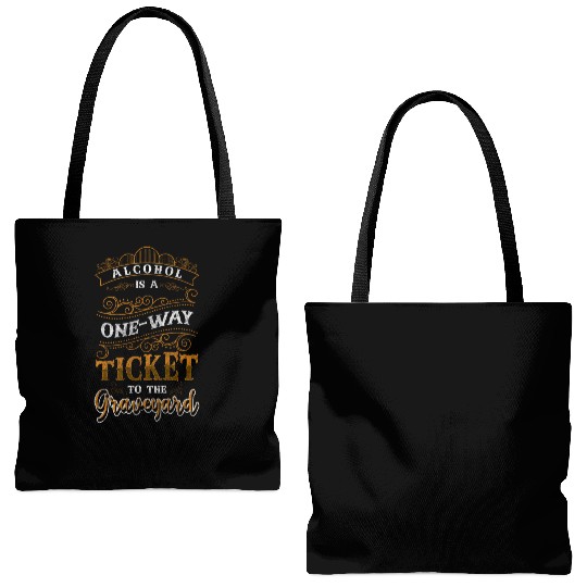 Beer Healthy Sanity New Start Tote Bags (AOP)