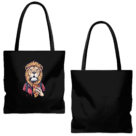 liones pizza Tote Bags (AOP)