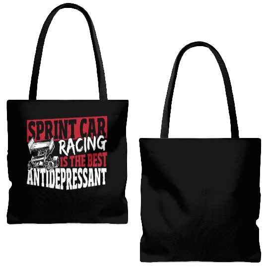 Sprint Car Racing Is The Best Antidepressant Tote Bags (AOP)