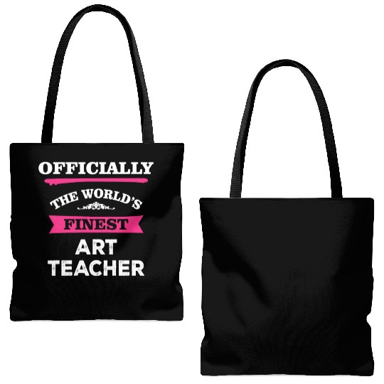 The World's Finest Art Teacher Tote Bags (AOP)