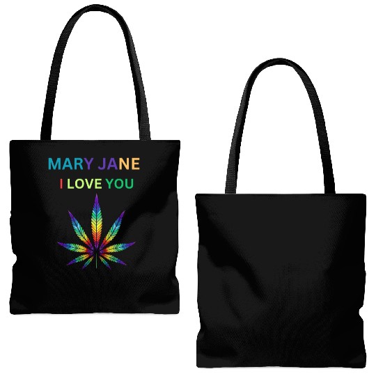 MARY JANE, Marijuana lover, Cannabis Tote Bags (AOP)