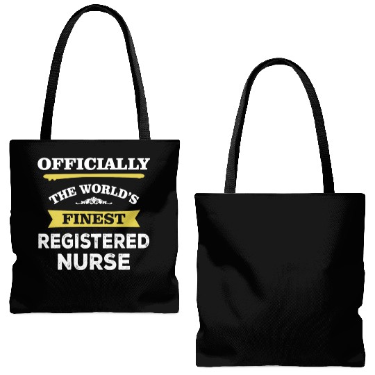 The World's Finest Registered Nurse Tote Bags (AOP)