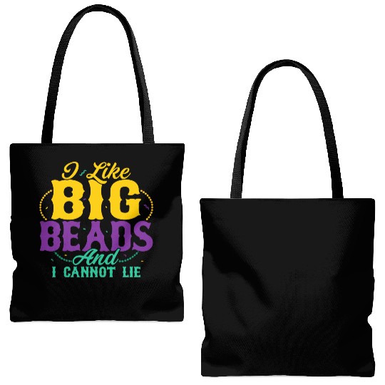 I Like Big Beads And I Cannot Lie Mardi Gras Carni Tote Bags (AOP)