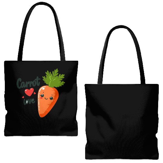 Carrot Love Tote Bags (AOP)