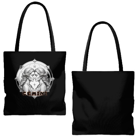 Gemini Horoscope Tote Bags (AOP)